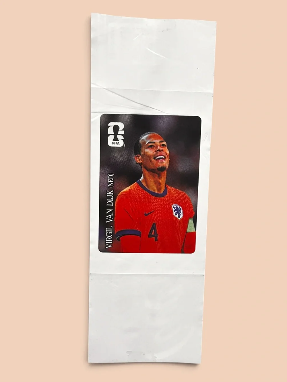 2026 Panini Coca-Cola FIFA World Cup CC8 Virgil Van Dijk Netherlands Sticker